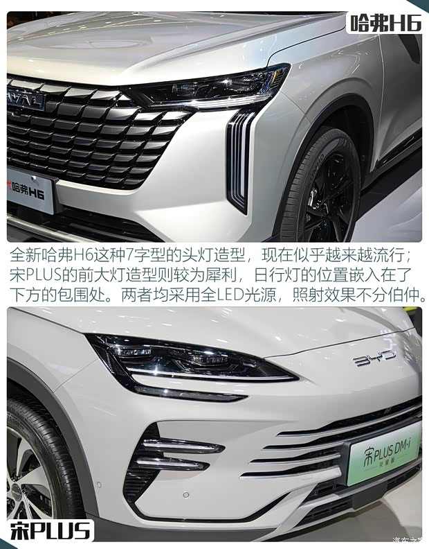 换新一代再迎战 全新哈弗H6对比宋PLUS(图4)