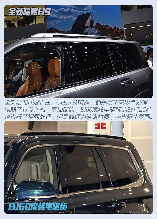 硬碰硬 全新哈弗H9对比BJ60魔核电驱版(图7)