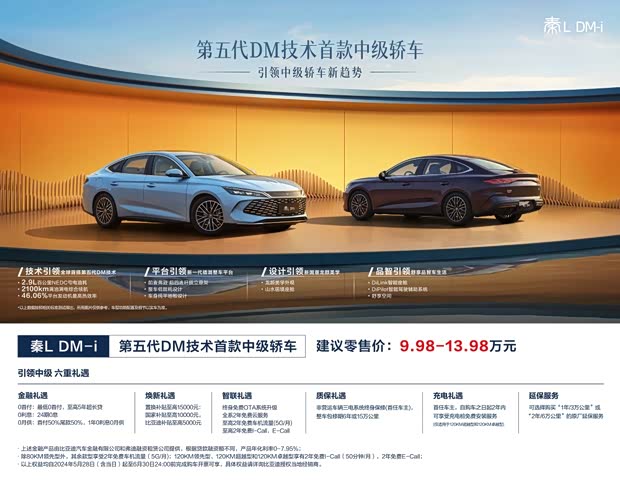 推荐高配置版本 比亚迪秦L购车手册(图4)