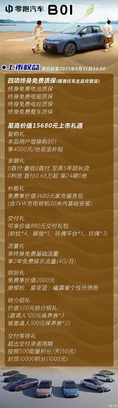 8万+起，11万+就带激光雷达和高阶驾驶辅助，零跑B01该怎么选？(图3)