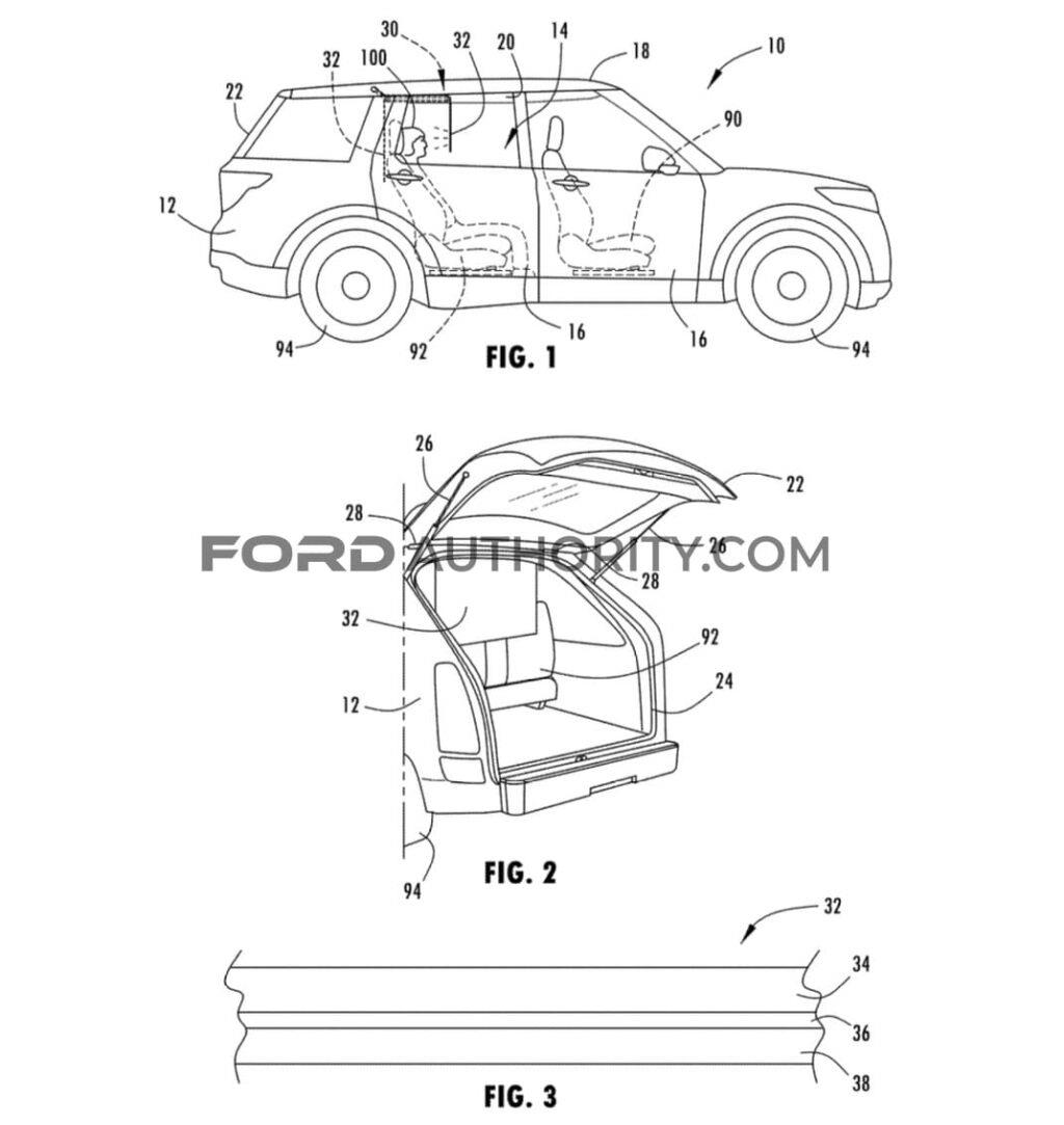 福特汽车申请乘客显示系统专利(图2)