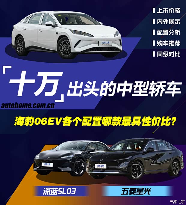 首选顶配？比亚迪海豹06 EV 三款配置该如何选(图1)