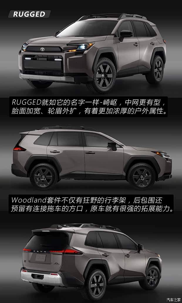 官图解析！全新丰田RAV4首发亮相 三种外观哪种好看？(图3)