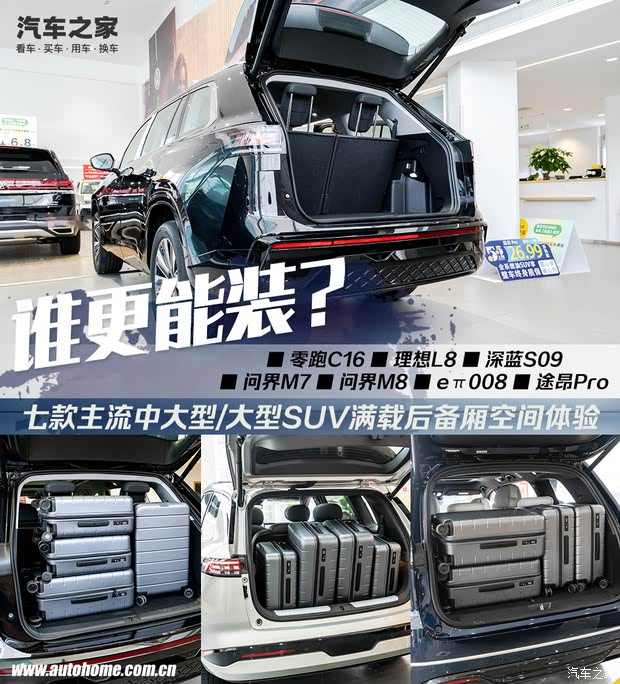 7款中/大型SUV后备厢大横评第二波！有你感兴趣的车吗？(图1)