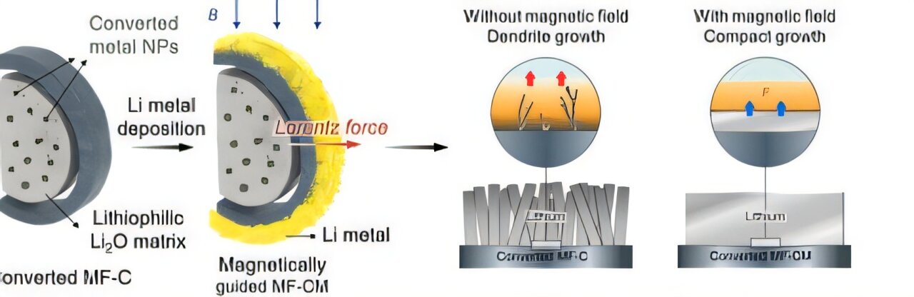 浦项科技大学发明新一代混合阳极 利用磁力控制锂元素以防止电池爆炸(图1)