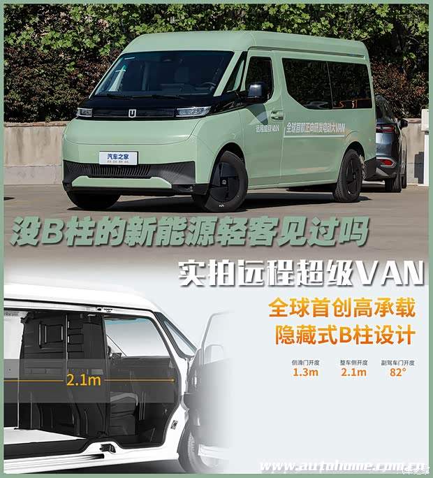没有B柱的轻客见过吗 实拍远程超级VAN(图1)