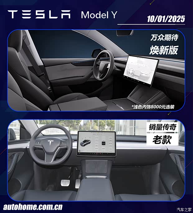 新老对比！焕新Model Y中国首发上市！快来看哪儿变了！(图7)