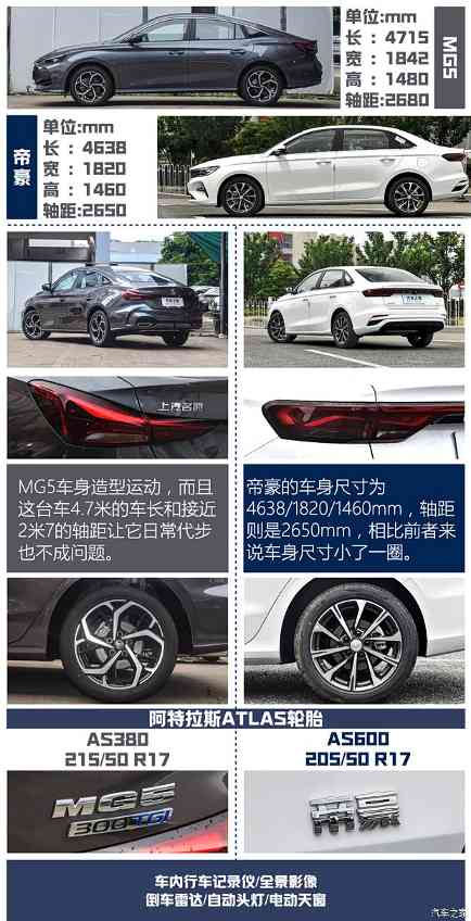 年轻人的第一台车该选谁？MG5对比帝豪(图3)