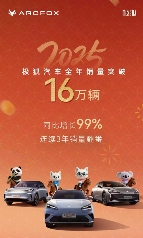 三年翻番再提速！极狐汽车2025年交付破16万辆(图1)