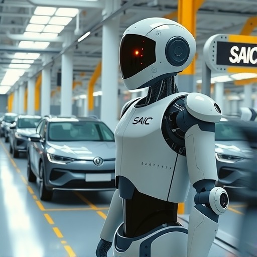 上汽首位人形机器人员工正式“上岗”(图1) 上汽首位人形机器人员工正式“上岗”(图1)