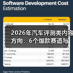 2026年汽车评测类内容方向：6个爆款赛道与可复制的增长打法(图1)