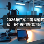 2026年汽车二网渠道现状：6个真相看懂利润、风险与新机会 - 智穹界新车资讯站