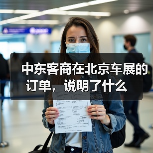 中东客商在北京车展的订单，说明了什么(图3)