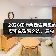 2026年适合做农用车的皮实车型怎么选：看完少走3年弯路 - 智穹界新车资讯站