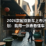 2026款起亚新车上市计划：我用一张表看懂车型节奏与购车窗口 - 智穹界新车资讯站