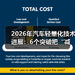 2026年汽车轻量化技术进展:6个突破把“减重”变成真续航(图2) 2026年汽车轻量化技术进展:6个突破把“减重”变成真续航(图2)