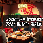2026年适合做救护车的改装车型清单：选对底盘，急救效率立刻拉满(图1)