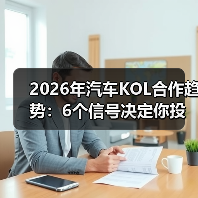 2026年汽车KOL合作趋势:6个信号决定你投放是爆单还是白烧(图2) 2026年汽车KOL合作趋势:6个信号决定你投放是爆单还是白烧(图2)