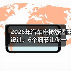2026年汽车座椅舒适性设计：6个细节让你一坐就不想下车(图4)