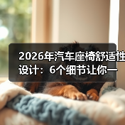2026年汽车座椅舒适性设计：6个细节让你一坐就不想下车(图2)