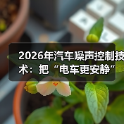 2026年汽车噪声控制技术：把“电车更安静”这句神话掰开揉碎讲清楚(图4)