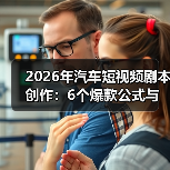 2026年汽车短视频剧本创作:6个爆款公式与避坑清单(实战版)(图3) 2026年汽车短视频剧本创作:6个爆款公式与避坑清单(实战版)(图3)