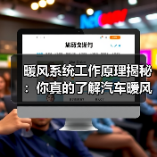 暖风系统工作原理揭秘：你真的了解汽车暖风