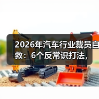 2026年汽车行业裁员自救:6个反常识打法,把危机变跳板(图4) 2026年汽车行业裁员自救:6个反常识打法,把危机变跳板(图4)