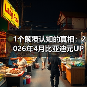 1个颠覆认知的真相：2026年4月比亚迪
