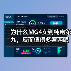 为什么MG4卖到纯电第九，反而值得多看两