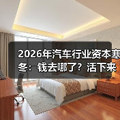 2026年汽车行业资本寒冬：钱去哪了？活