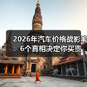 2026年汽车价格战影响：6个真相决定你买贵还是买对(图4)