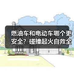 燃油车和电动车哪个更安全？碰撞起火自救全