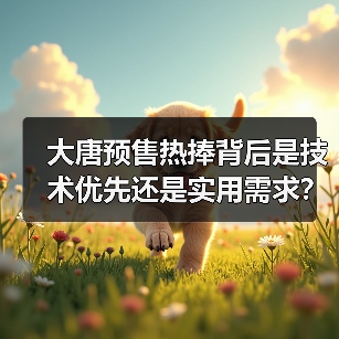 大唐预售热捧背后是技术优先还是实用需求?(图2) 大唐预售热捧背后是技术优先还是实用需求?(图2)