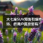 大七座SUV预售引爆市场,但用户真需要吗?(图4) 大七座SUV预售引爆市场,但用户真需要吗?(图4)