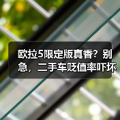 欧拉5限定版真香？别急，二手车贬值率吓坏
