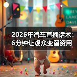 2026年汽车直播话术:6分钟让观众变留资用户(图4) 2026年汽车直播话术:6分钟让观众变留资用户(图4)