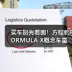 买车别光看图！方程豹FORMULA X概