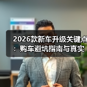 2026款新车升级关键点:购车避坑指南与真实体验解析(图3) 2026款新车升级关键点:购车避坑指南与真实体验解析(图3)