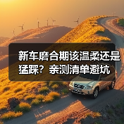 新车磨合期该温柔还是猛踩？亲测清单避坑(图1)