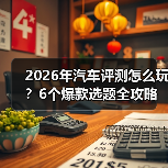 2026年汽车评测怎么玩？6个爆款选题全攻略(图3)