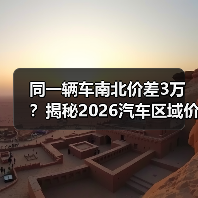 同一辆车南北价差3万？揭秘2026汽车区域价格差异真相(图2)