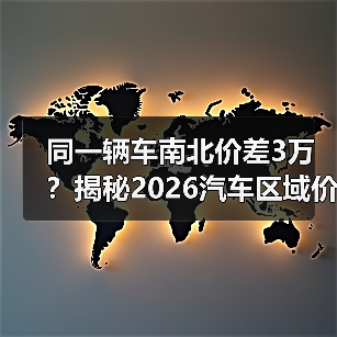 同一辆车南北价差3万？揭秘2026汽车区域价格差异真相(图4)