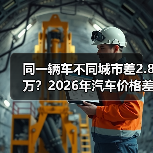 同一辆车不同城市差2.8万？2026年汽车价格差异背后的真相(图3)