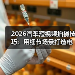 2026汽车短视频拍摄技巧：用细节场景打