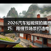 2026汽车短视频拍摄技巧：用细节场景打造电影感试驾体验(图4)