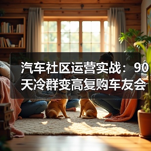 汽车社区运营实战：90天冷群变高复购车友会策略(图1)