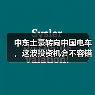 中东土豪转向中国电车,这波投资机会不容错过(图2) 中东土豪转向中国电车,这波投资机会不容错过(图2)