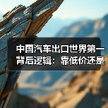 中国汽车出口世界第一背后逻辑：靠低价还是