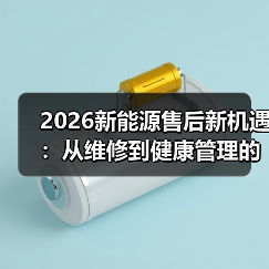 2026新能源售后新机遇：从维修到健康管理的6大增长点(图3)